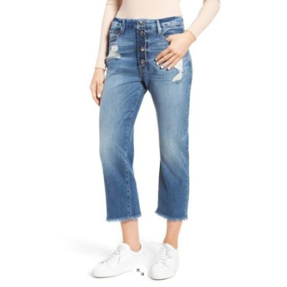 Good American Denim - Good American Good Cuts High Waist Boyfriend Jeans